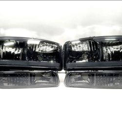 HEADLIGHTS  FOR 99-07 GMC SIERRA YUKON XL  LED