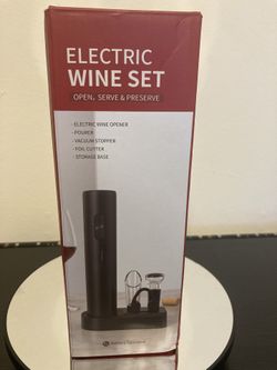 Electric Wine Opener Set (Never Used)