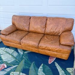 Natuzzi Couch Free Delivery Camel Brown Sofa
