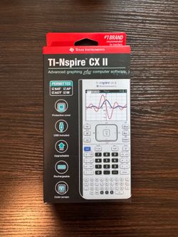 Texas Instruments TI-Nspire CX II Graphing Calculator, Color, USB, Cover