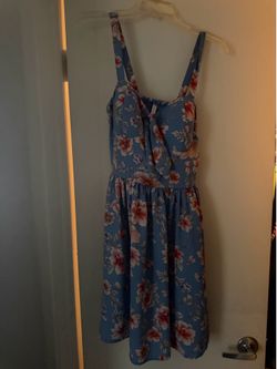 Blue flowered dress size medium