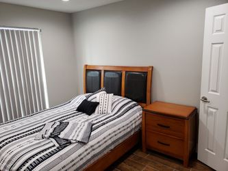 Queen bed frame with Night stands