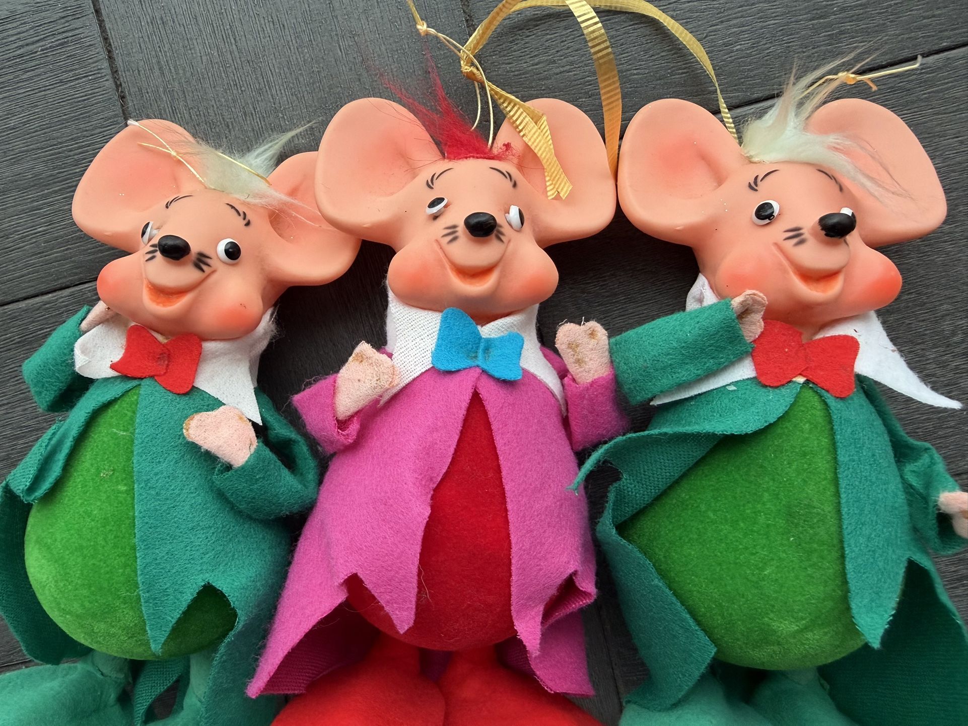 Vintage 1960s Christmas Mouse Collection Japan