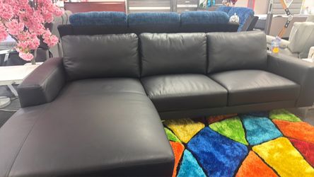 Beautiful Black L Shaped Sectional Available Now $999