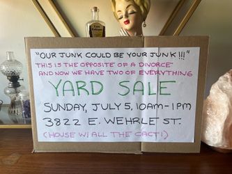 Yard Sale in Long Beach - Sunday, 7/5, 10AM-1PM