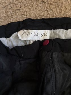 Na-ta-ya Black Pants with Elastic Waistband