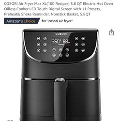 Cosori Air Fryer 5.8 qt $65