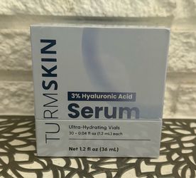 TURMSKIN 3% Hyaluronic Acid Hydrating Face Serum, Clear 1.2 fl oz (36 mL)