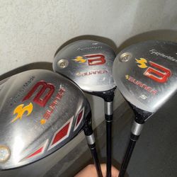 TaylorMade Burners Driver, 3Wood, 5 Wood