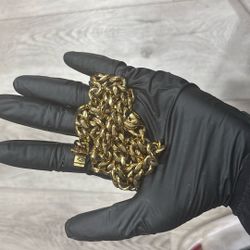 12mm 18K Gold Cuban 