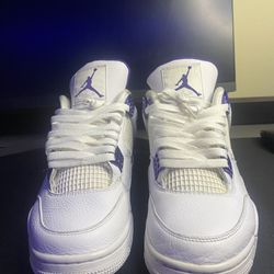 Metallic Purple Jordan 4s