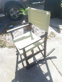 Beautiful Lime Green ROCKING DIRECTOR'S CHAIR