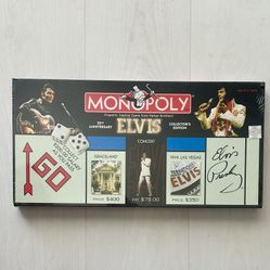 Elvis Presley Monopoly 25th Anniversary Edition New