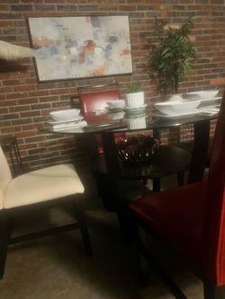 Dining room table and chairs