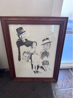 Frank Sinatra Lithograph by Glen Banse 1975 - Rare Vintage