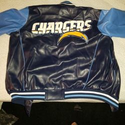 Chargers Leather Jacket