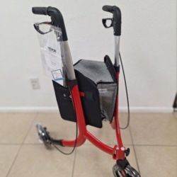 3 Wheel Rollator Walker, Lightweight Foldable