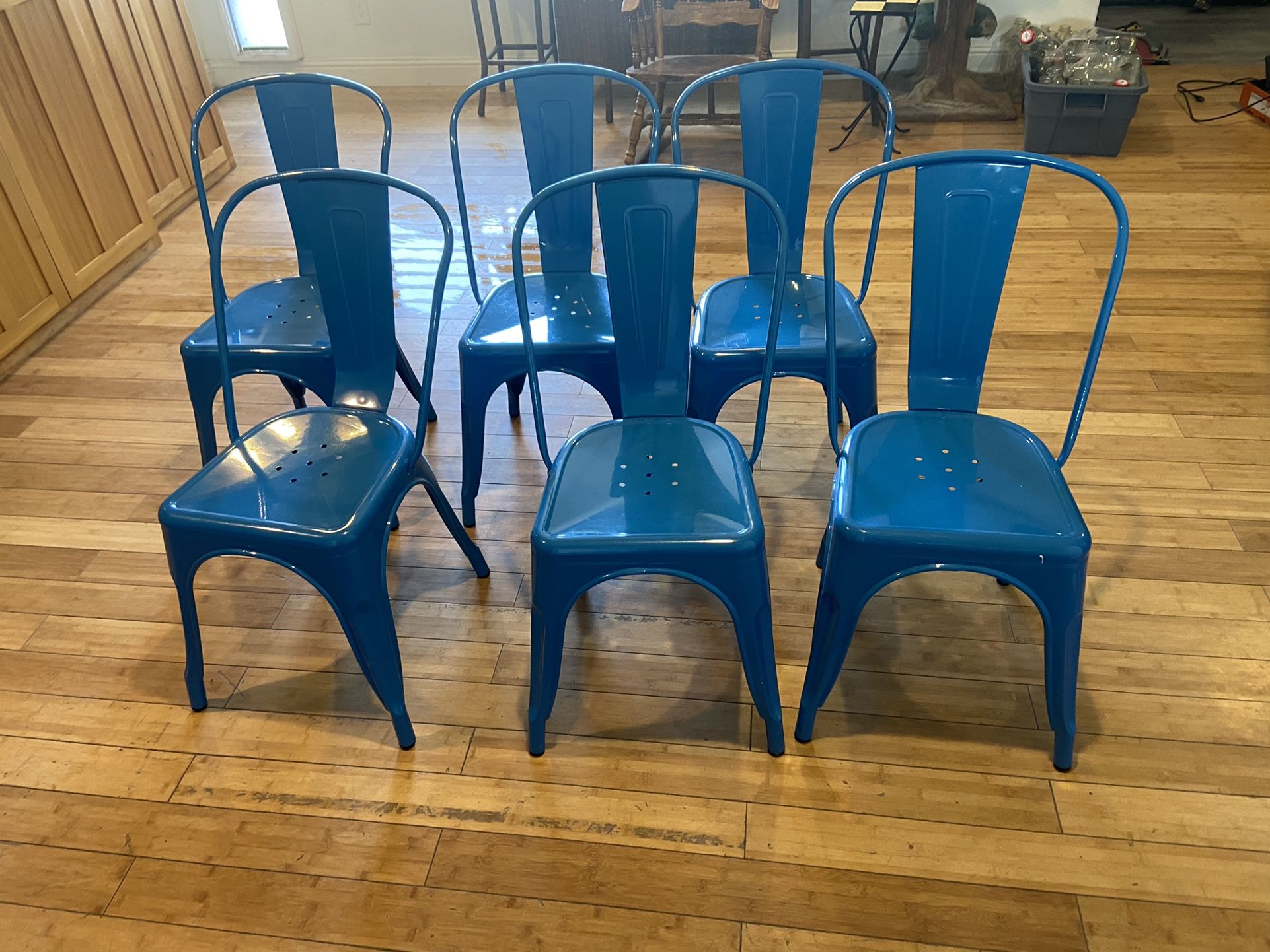Metal chairs