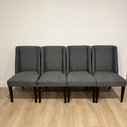 4 World Market Cushion Dining Chairs