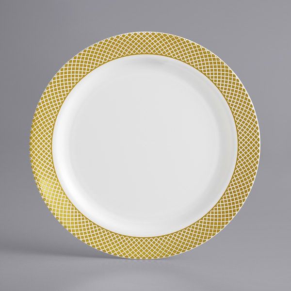 25 - 7" Gold Rim Dessert/Salad Plates