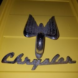 Chrysler Hood Ornament And Emblem 1940-50s