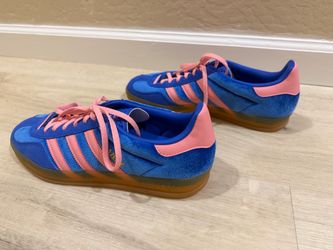 Adidas Gazelle Indoor Sneakers - Women's 9.5 - Blue & Pink brand new
