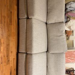 Smoke and Pet Free Light Gray Couch Practically Brand New