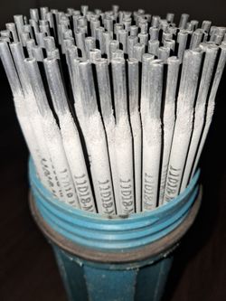 ~20 lbs E11018-M Stick Welding Rods (1/8" Diameter) with Storage Canister