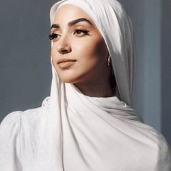 2pcs/Set Jersey Matching Hijab & Undercap Set, Solid Color Comfortable Soft Breathable Modal Fabric, 1pc Simple Tube Cap Hijab + 1pc Thin Modal Scarf,