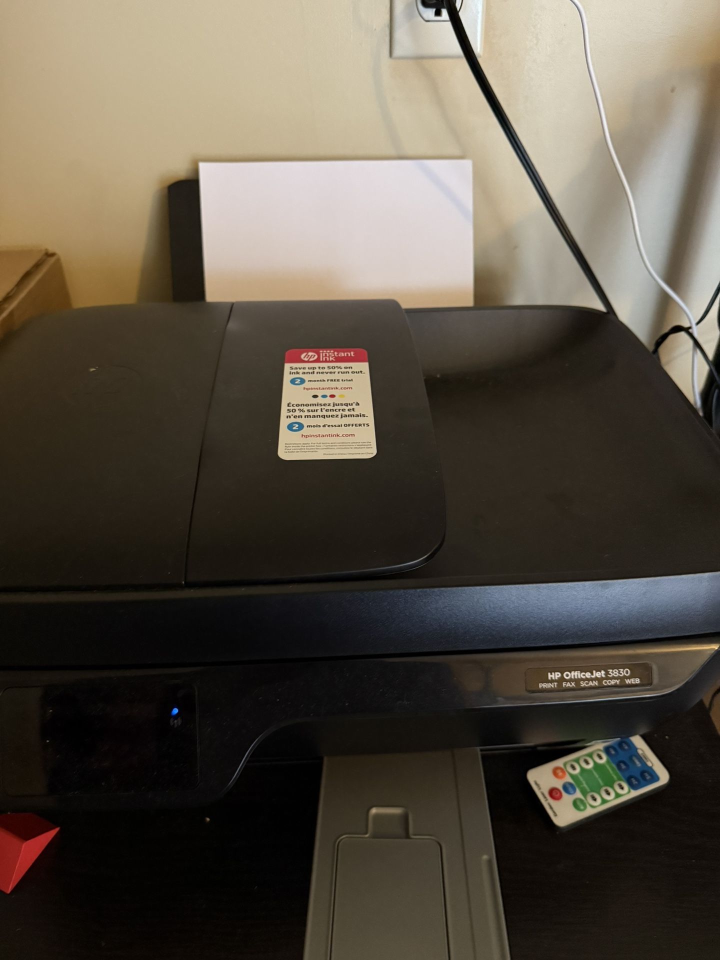 HP OfficeJet 3830 All-in-One Wireless Color Printer, HP Instant Ink