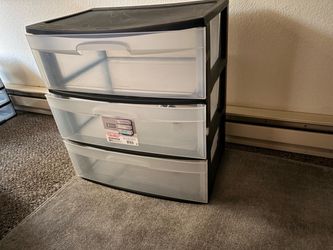 Sterilite 3-Drawer Plastic Storage Cart