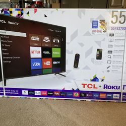 55”TV - New In Box !  ROKU Flat Screen Smart TV
