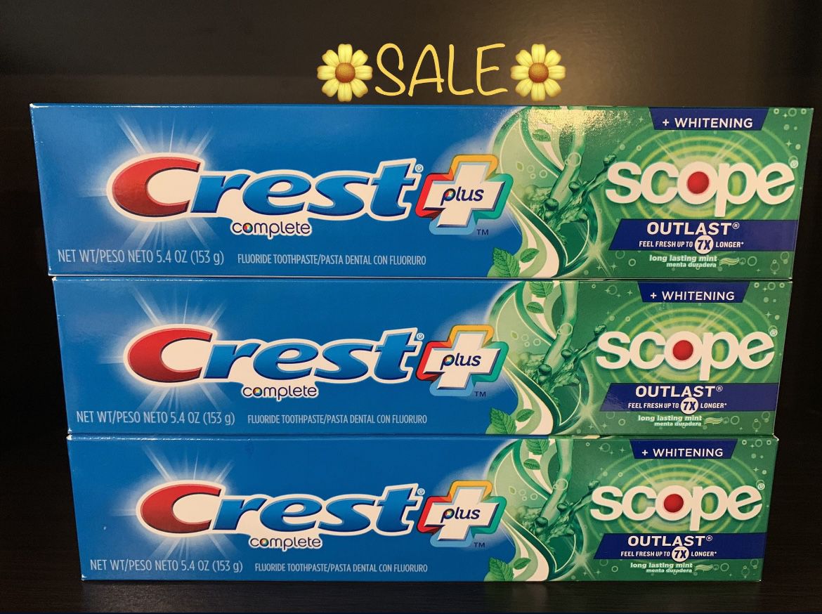 🛍SALE!!!!!!!! CREST TOOTHPASTE “BIG SIZE” (PACK OF 3)