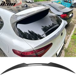 Fits 2017-2026 Alfa Romeo Stelvio V Style Trunk Middle Spoiler Carbon Fiber Print