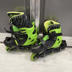 Kids Roller Skates Size 3-6 Adjustable 