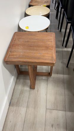 Small Wooden Side Table or Stool
