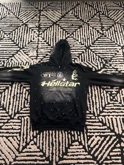 100% Authentic Hellstar Studios Graphic Hoodie Black