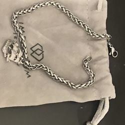 MENS 925 STERLING SILVER BRACELET (9IN)