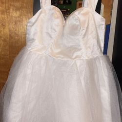 Glitter White Dress 