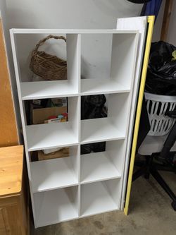 White Cube Storage Shelving Unit