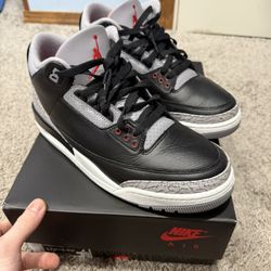 Jordan 3 Black Cement Size 10.5