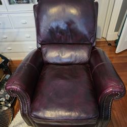 Genuine Top-grain Leather Recliner 