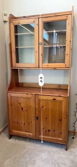 IKEA LEKSVIK Pine Hutch