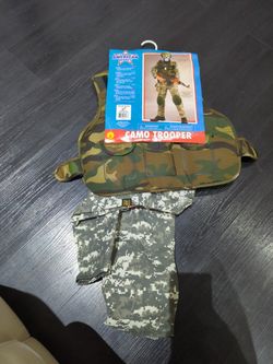 Camo Trooper Costume Size M