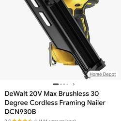 DeWalt 23° framing nailer