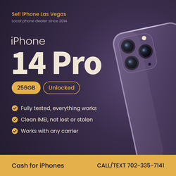 iPhone 14 Pro 256GB Unlocked – Tested, Clean IMEI