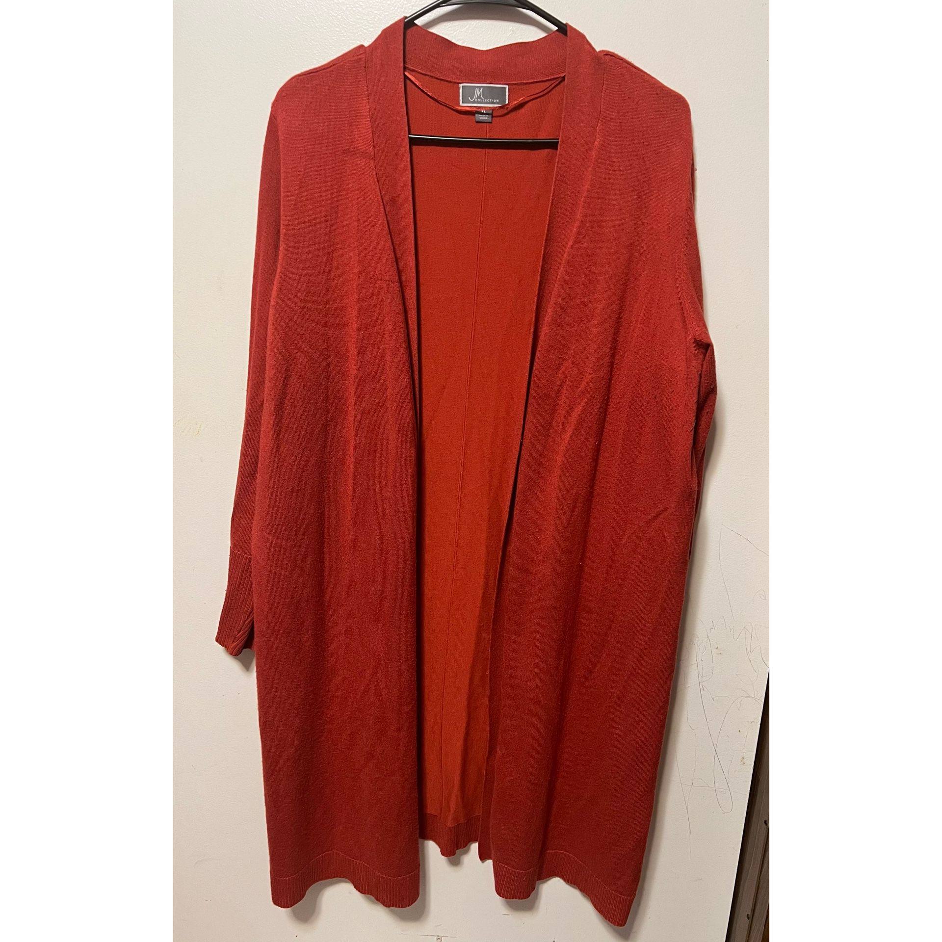 JM Collection Open-Front Cardigan
