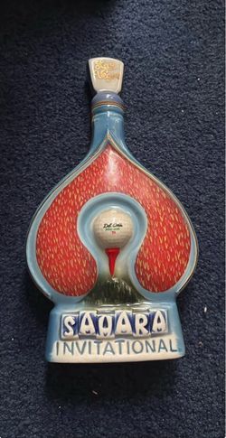 Sahara Invitational Las Vegas Ceramic Decanter