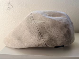 IVY FIVE Linen English 5 Panels Summer Men Flat Cap Sixpence Vergon Derby Newsboy Golf Duckbill  Driving Bicycle Paddy Airy BEIGE