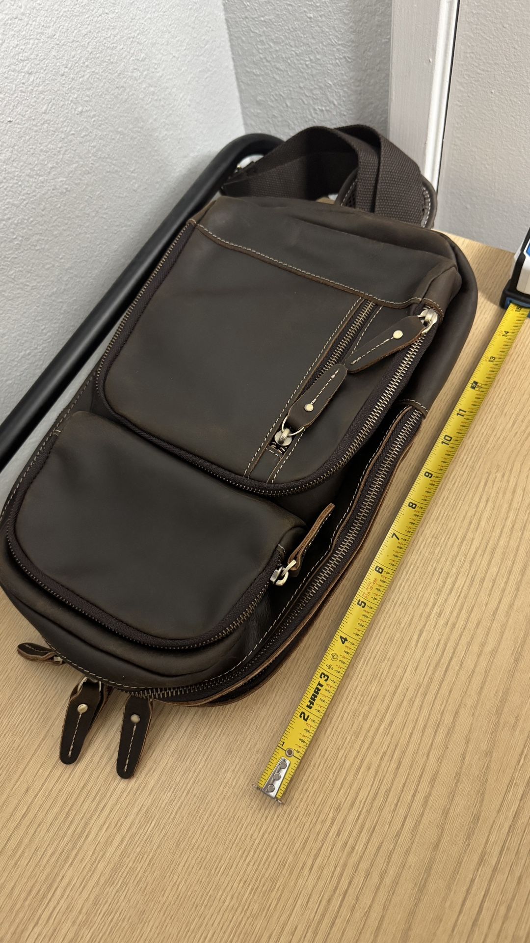 Full Grain Leather Sling Bag
